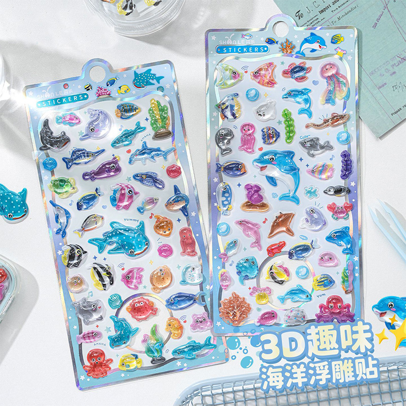 Japanese Lifestyle Products - Adesivo de Cristal em Relevo 3D