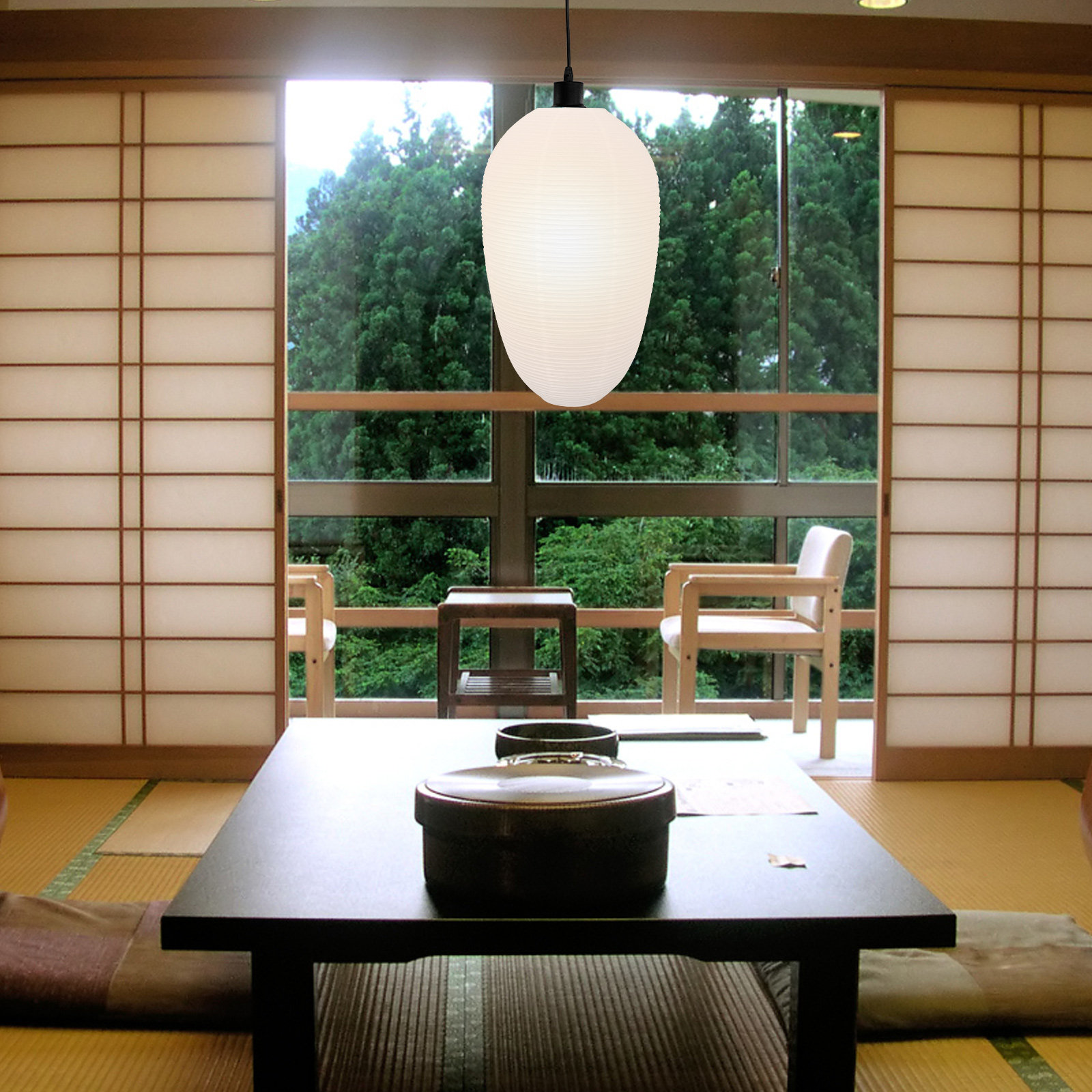 Japanese Lantern Paper - Luminária de teto minimalista em estilo