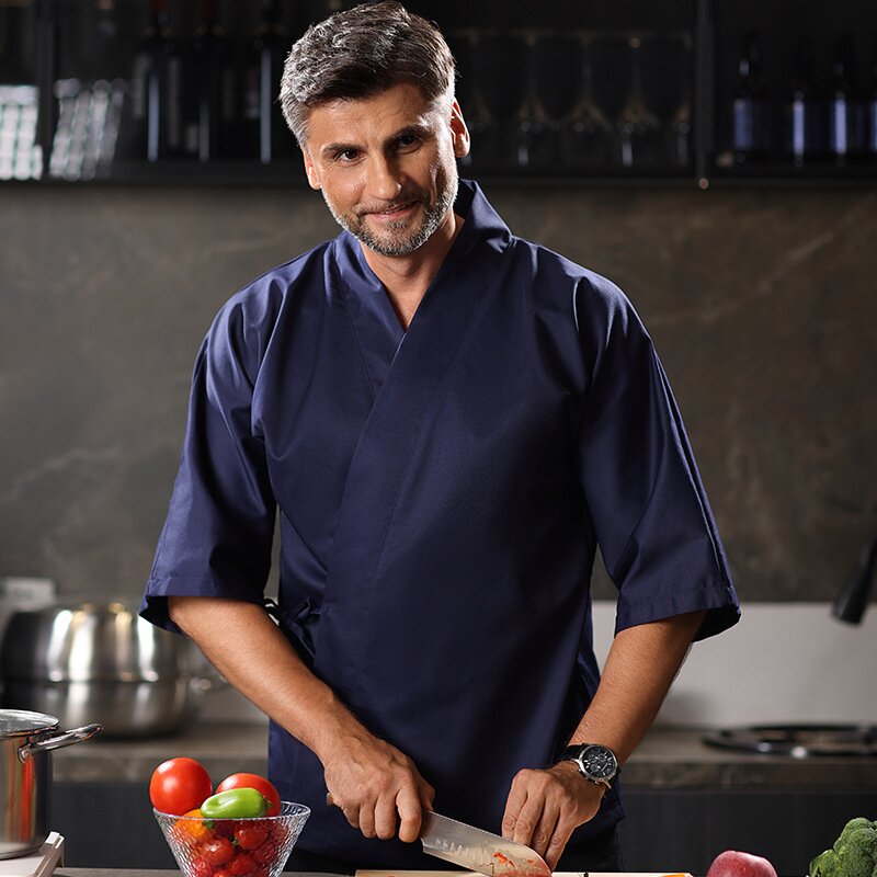 Uniforme de chef com mangas 3/ - Japan Lifestyle And Culture avaliação e preço