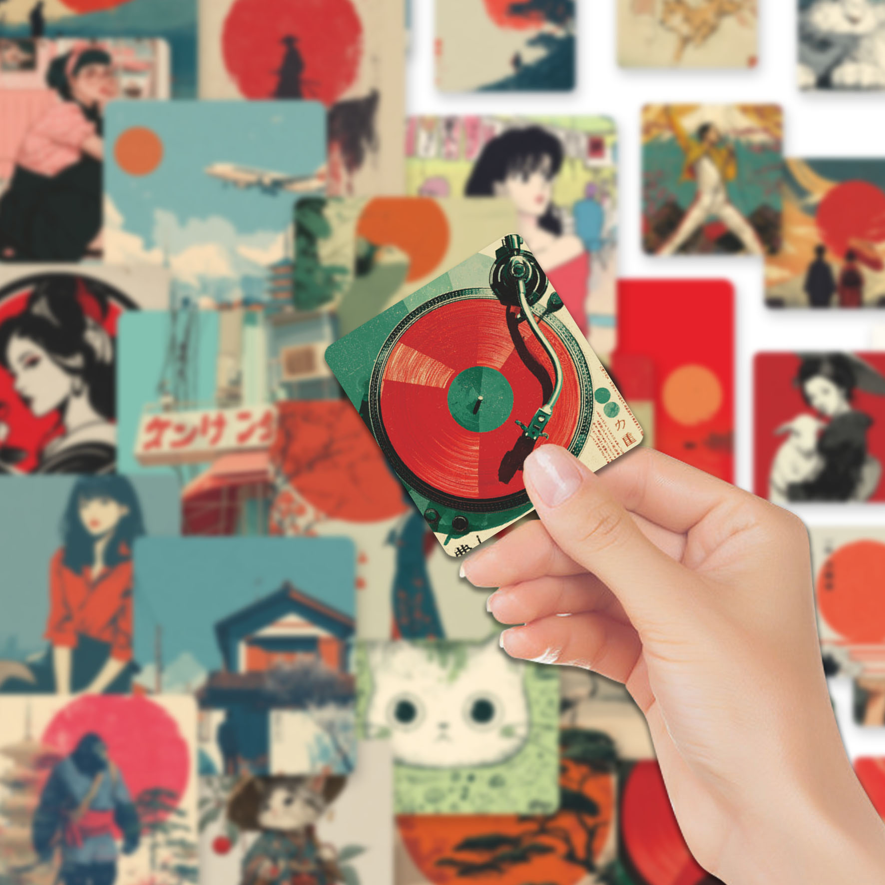 58 adesivos de vinil com motiv - Japanese Culture Lifestyle avaliação e preço