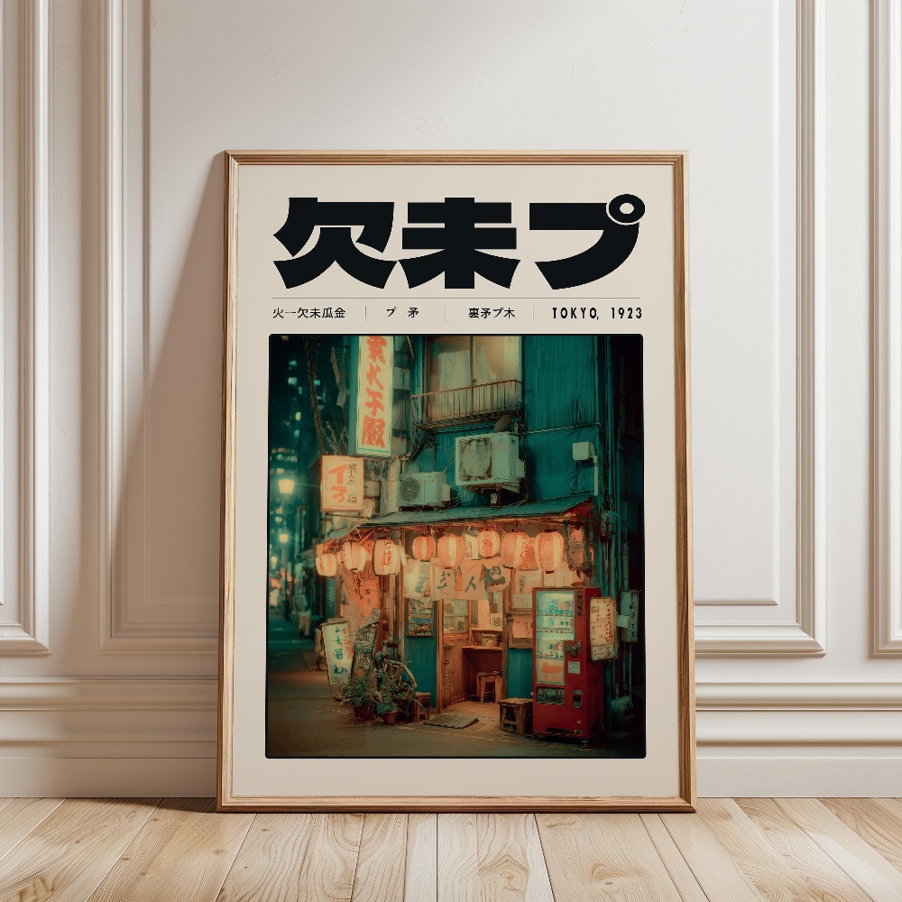 Pôster Retro Japonês Vaporwave - Japanese Culture Lifestyle avaliação e preço